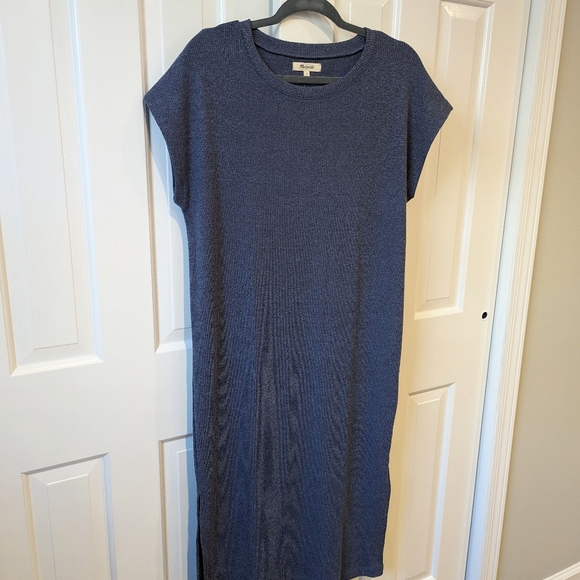 Madewell Ribbed Tee Midi Dress Medium - Picture 2 of 8